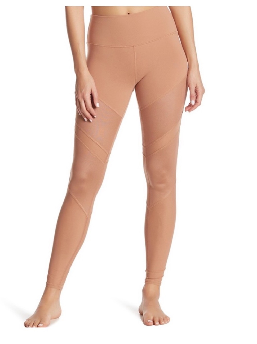 ALO Yoga Sculpt Seam High-Rise Leggings in Tan